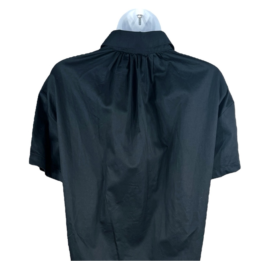 Pomander Place NEW Black Oakley Short Sleeve Relaxed Fit Mini Dress Size XS - Picture 8 of 12